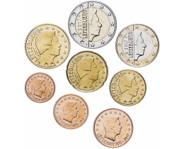 Люксембург. Набор евро монет. 2017 год.