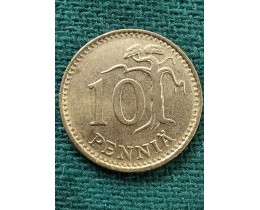 10 пенни 1980 год. Финляндия 