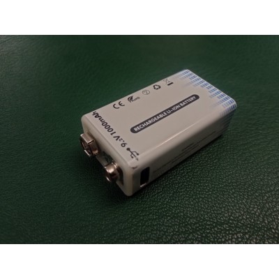 Аккумулятор 9v Крона 1000mAh USB