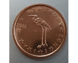 1 евроцент 2016 год. Словения